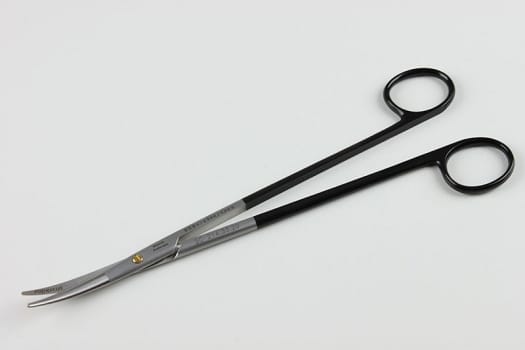 Medicon, saks, Metzenbaum buet, black line, 20 cm