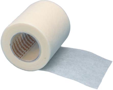 Leukopor, fikseringstape, hvid, 5 cm x 9,2 m
