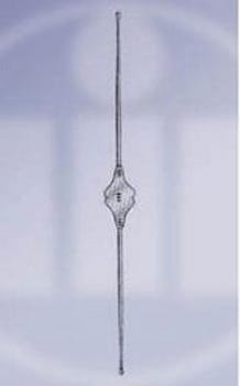 Medicon, sonde, Bowman-William, fig. 00-0, sterling sølv, 13 cm