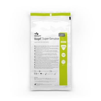 Biogel Super-Sensitive, OP handske, latex, pudderfri, steril, str 7,5