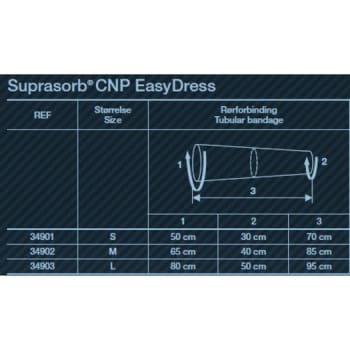 EasyDress, dressing, tubular, sterile, small, 50 cm x 30 cm x 70 cm