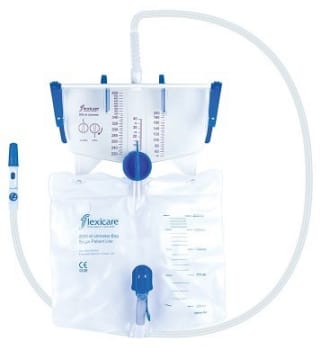 Flexicare, urimeter, 500 ml. kammer, 150 cm slange, steril, 2000 ml