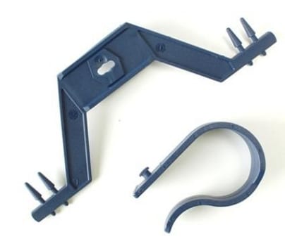 Urinposestativ, blå, til runde sengestolper, singlepacked