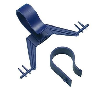 Urinposestativ, blå, til runde sengestolper, singlepacked