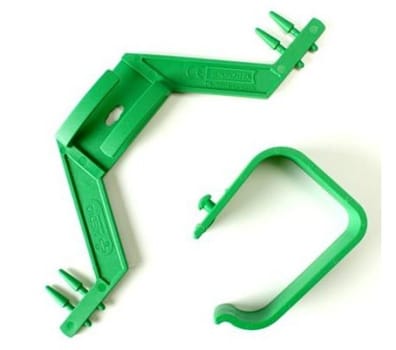 Urinposestativ, grøn, til firkantede sengestolper, singlepacked