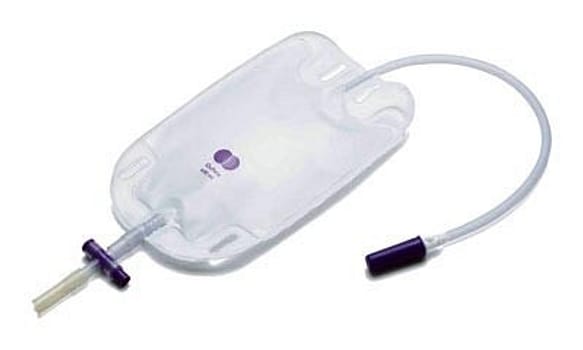 Qufora, benpose, 30cm, krydsventil 4cm, prøveudtag, steril, 600 ml