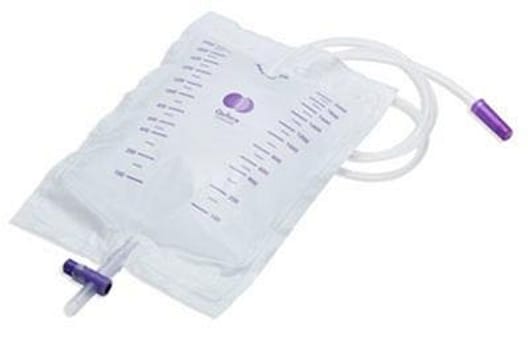 Qufora, sengepose, 110cm, tyk slange, krydsventil, 2000 ml