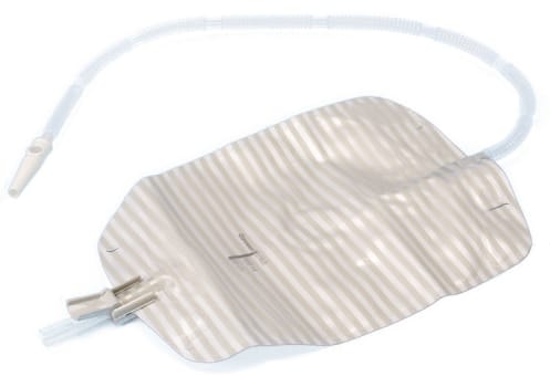 Conveen Security+, urinpose, 30cm slange, vippeaftap, steril, NW, 500 ml