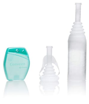 Conveen Optima, uridom, standard, klæbeflade 4,5 cm, silikone, Ø 40 mm