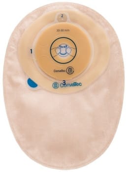 Esteem+ Moldable, 1-dels colostomipose, Large, vindue, beige, Ø 30-40 mm