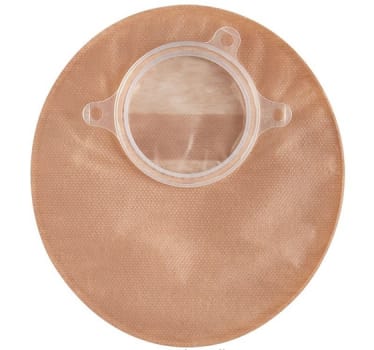 Natura+, 2-dels colostomipose, small, med vindue, beige, 45 mm ring