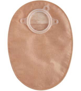 Natura+, 2-dels colostomipose, Standard, med vindue, beige, 57 mm ring