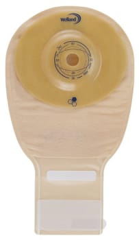 Aurum Profile, 1-dels ileostomipose, Midi, beige, m/klæbefjerner, Ø 13-25 mm