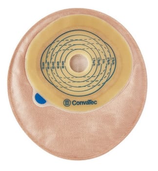 Esteem+, 1-dels colostomipose, small, beige, med vindue, Ø 30 mm
