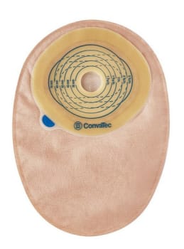 Esteem+, 1-dels colostomipose, Standard, med vindue, beige, 25 mm