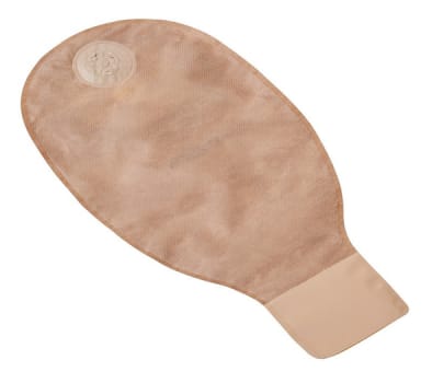 Esteem+, 1-dels ileostomipose, Small, lukkeklemme, beige, 25 mm