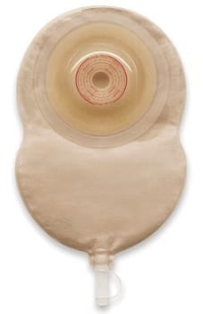 Esteem + Flex konveks, 1-dels urostomipose V1= 50mm plateaubredde, beige, Ø 15 mm