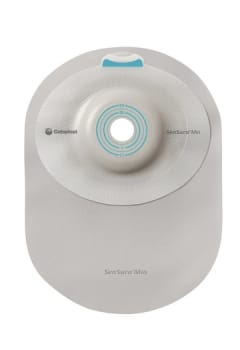 Sensura Mio Convex Light, 1-dels colostomipose, Maxi, vindue, grå, Ø 10-23 mm