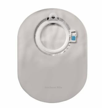 SenSura Mio Click, 2-dels colostomipose, Midi, vindue, grå, 40 mm ring