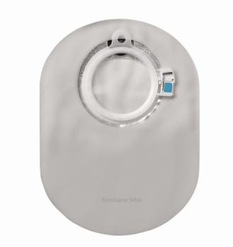 SenSura Mio Click, 2-dels colostomipose, Maxi, vindue, grå, 60 mm ring