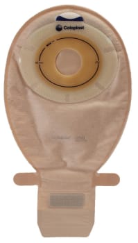 SenSura, 1-dels ileostomipose, Midi, med 2 filtre, beige, Ø 30 mm