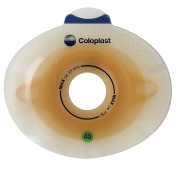 SenSura Click, basisplade, 25mm hul, med bælteører, 40 mm ring