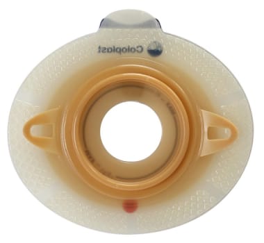 SenSura Click, basisplade, 40mm hul, med bælteører, 60 mm ring