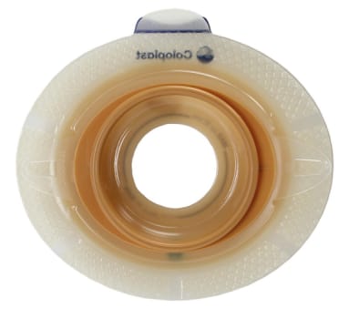 SenSura Click Convex Light, basisplade, 35mm hul, med bælteører, 60 mm ring