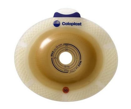 SenSura Click Xpro ConvexLight, basisplade, opklipbar 15-33mm, med bælteører, 50 mm ring