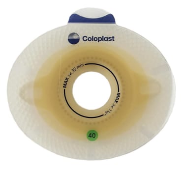 SenSura Click Xpro, basisplade, 25mm hul, med bælteører, 40 mm ring