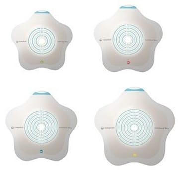 SenSura Mio Concave, basisplade, opklipbar 35-45 mm, med bælteører, 50 mm ring