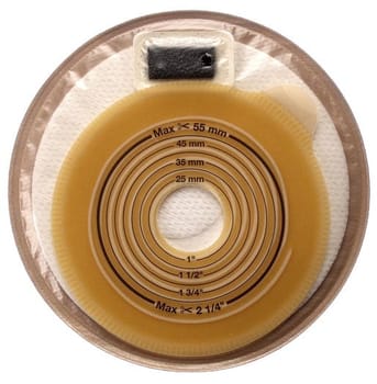 Assura, 1-dels Mini Cap med kulfilter, non-woven, beige, Ø 20-55 mm