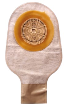 Assura, 1-dels ileostomipose, Midi, uden kulfilter, beige, Ø 10-55 mm
