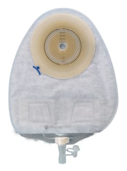 Assura, 1-dels urostomipose Midi,flerkam.u.kulfilter,hvid, Ø 10-55 mm