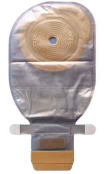Assura Plus, 1-dels ileostomipose, Midi, Hide-Away m.filterklar, Ø 12 - 50x65 mm