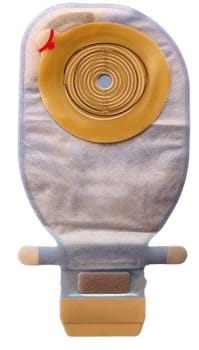 Assura Plus, 1-dels ileostomipose, Midi, Hide-Away m.filterklar, Ø 12 - 50x65 mm