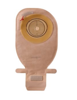 Assura Plus, 1-dels ileo.pose, Midi, Hide-Away filter, beige, Ø 12 - 50x65 mm