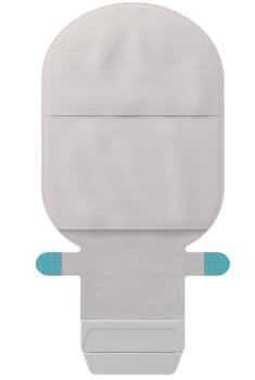 SenSura Mio Kids Flex, 2-dels ileostomipose, Mini, vindue, grå, 27 mm ring