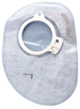 Assura Plus, 2-dels colostomipose, Midi, klar, 60 mm ring
