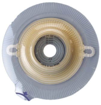 Assura Ekstra Convex Dyb, basisplade, opklipbar 15-43mm, med bælteører, 60 mm ring