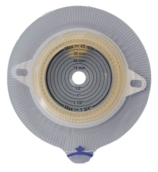 Assura Ekstra, basisplade, opklipbar 10-35mm, med bælteører, 40 mm ring