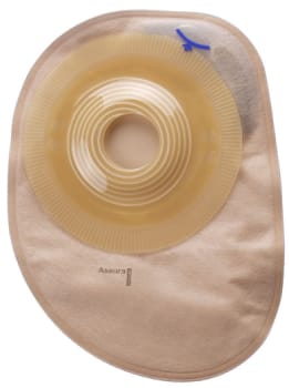 Assura Plus Convex Light, 1-dels colostomipose, Midi, beige, Ø 28 mm
