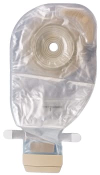 Assura Plus Convex Light, 1-dels ileostomipose, Maxi, Hide-away udløb, klar, Ø 15-43 mm