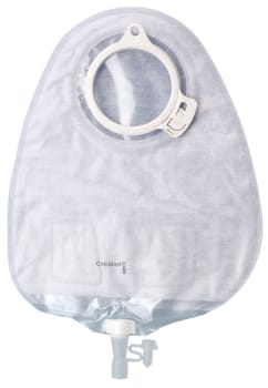 Assura Plus, 2-dels urostomipose, Maxi, flerkammer, hvid, 50 mm ring