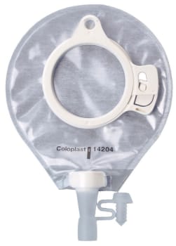 Assura, 2-dels urostomipose, Mikropose, klar/hvid, 60 mm ring