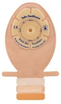 SALTS Confidence Comfort, 1-dels neonatal stomipose m/Flexifit, opkl., beige, Ø 0-40 mm