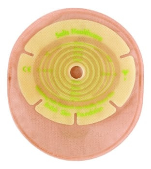 SALTS Confidence Natural, 1-dels colostomipose, Mini, vindue, beige, Ø 13-70 mm