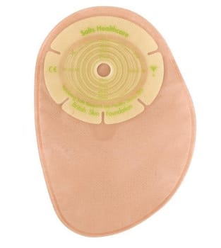SALTS Confidence Natural, 1-dels colostomipose, Standard, vindue, beige, Ø 35 mm