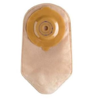 Confidence Supersoft Convex, 1-dels urostomi, Convex, delt forside, beige, Ø 13-52 mm