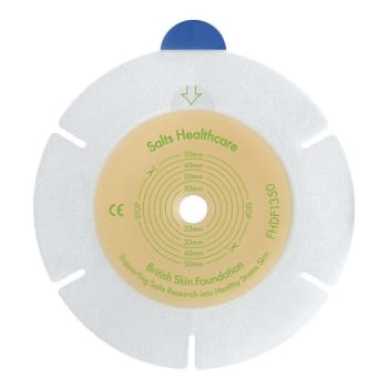 Harmony Duo Flexibel Flexifit, basisplade m. aloe vera, 28mm hul, med kantsikring, 32 mm ring